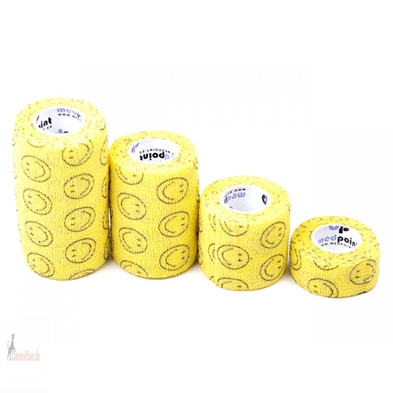 MP bandage, gul, 2,5cmx4,5m - fra
