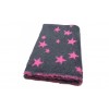 Vet Bed, antracit m stars pink, , 100 x75cm