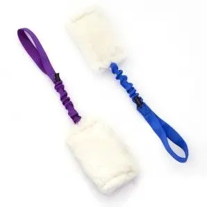 Tug-e-Nuff, Lille tugger Sheep skin Bungee - Tug-e-nuff