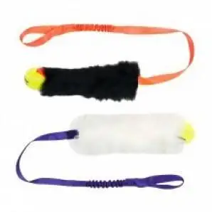 Tug e Nuff bungee Chaser, fåreskind med tennisbold - Tug-e-nuff