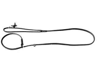 Collar Soft rundsyet læder udstillingsline, 135cm/6mm - flere farver - Hundeudstilling