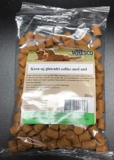 Korn- og glutenfri Softies med And, 200gram - Godbidder og tyggestaenger