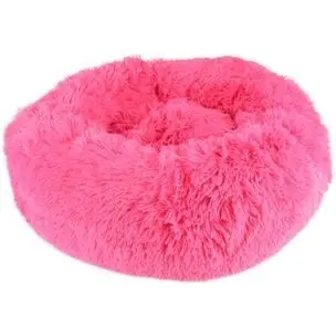 Fluffy hundepude, design krems, 50cm - vælg farve - Hundesenge & tæpper