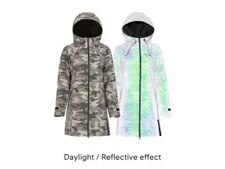 Paikka Regnfrakke reflect, camo - dame - Regntøj