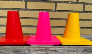 markeringskegler, 15 cm - Trapper//gitre/kegler o.l