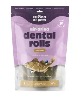 Dental rolls, torskesind i ruller, 100 gram - Naturlige Snacks, FISK